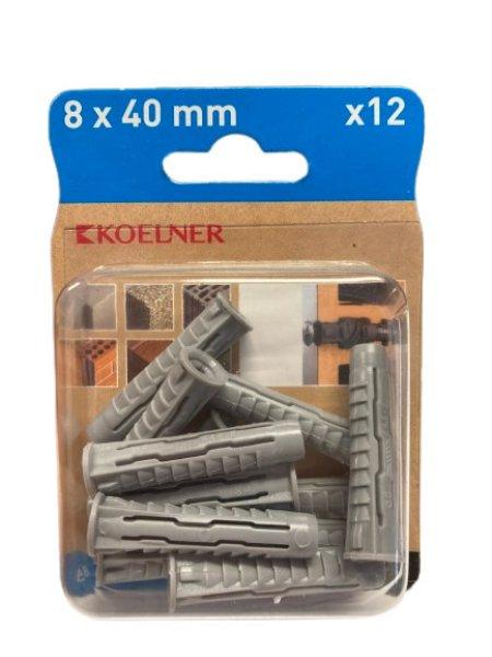 UNIPLUG nagyteljesítményű univerzális nylon dübel 8x40 mm (B-UNIFIX-08)