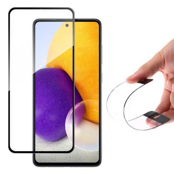 Wozinsky Full Flexi Nano üveg hybrid képernyővédő fólia kerettel Samsung
Galaxy A72 4G fekete üvegfólia