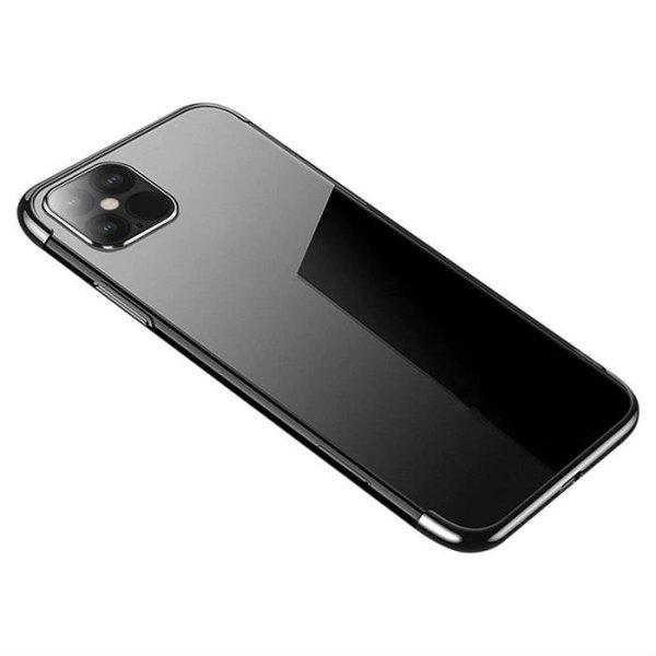 Átlátszó tok színes fém kerettel Samsung Galaxy A52s 5G / A52 5G / A52 4G
fekete