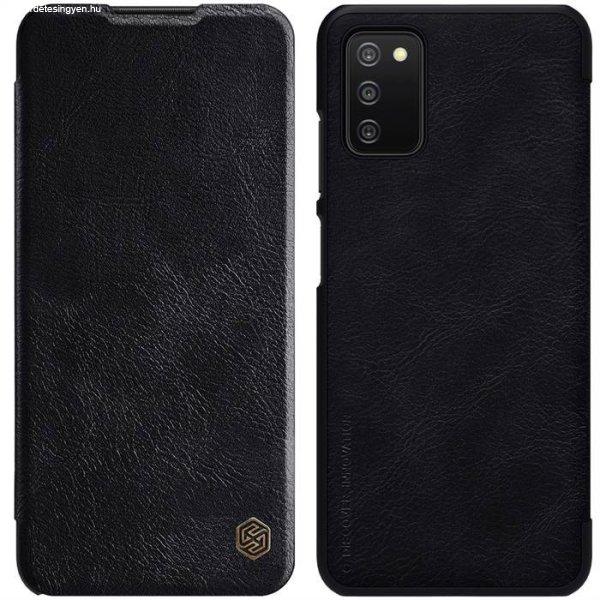 Nillkin Qin eredeti bőr telefontok a Samsung Galaxy A03s Black