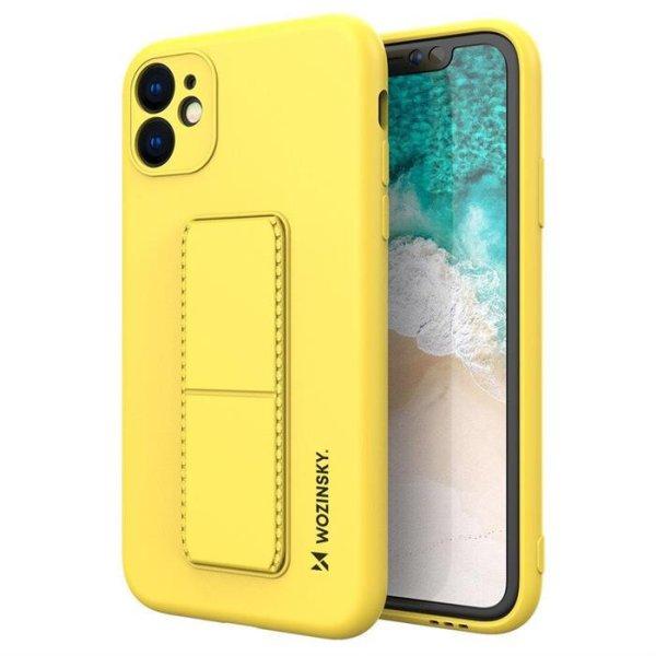 Wozinsky kitámasztható tok Flexible Silicone telefontok egy stand iPhone 11
Pro MAX Sárga