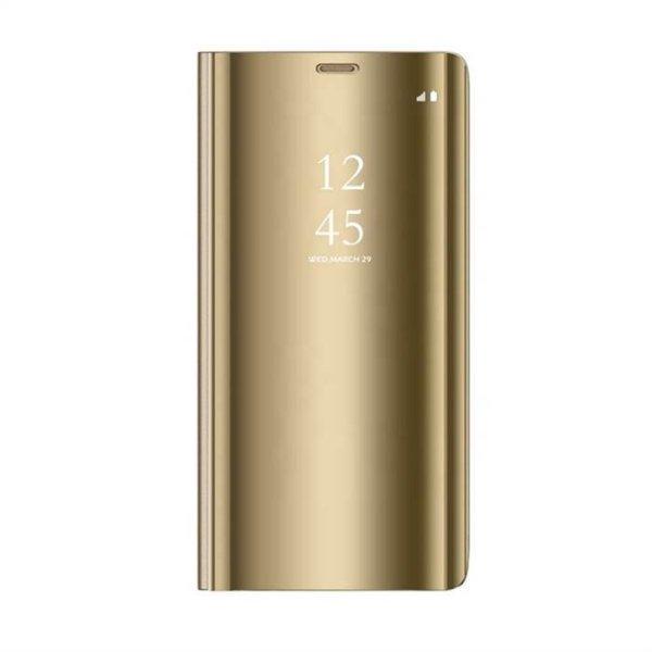 Samsung S20 Plus Smart Clear View Könyvtok - Arany