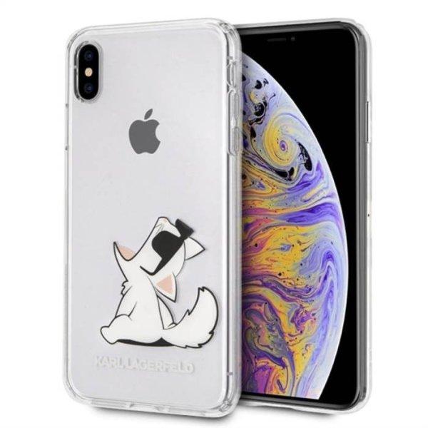 Apple iPhone XS Max KARL LAGERFELD KLHCI65CFNRC TPU Hátlap - Átlátszó