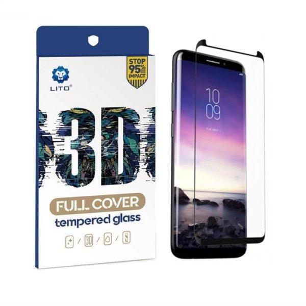 Samsung A72 Lito 3D Curved Üvegfólia - Fekete