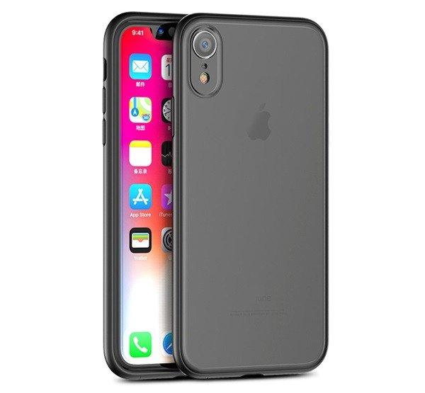 IPAKY SPECTER műanyag telefonvédő (szilikon keret, közepesen ütésálló)
FEKETE Apple iPhone XR 6.1