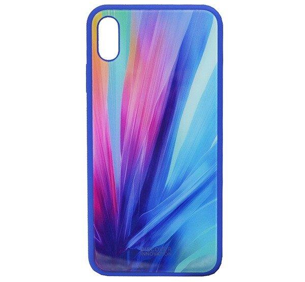 NILLKIN TEMPERED PLAID telefonvédő szilikon keret (BUMPER, edzett üveg
hátlap, csíkos) SZÍNES Apple iPhone XS Max 6.5