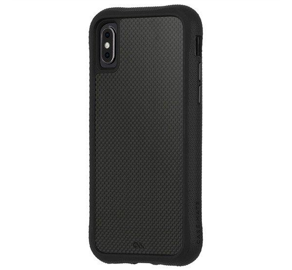CASE-MATE CARBON FIBRE szilikon telefonvédő (BUMPER, közepesen ütésálló,
valódi szénszálás hátlap) FEKETE Apple iPhone XS Max 6.5