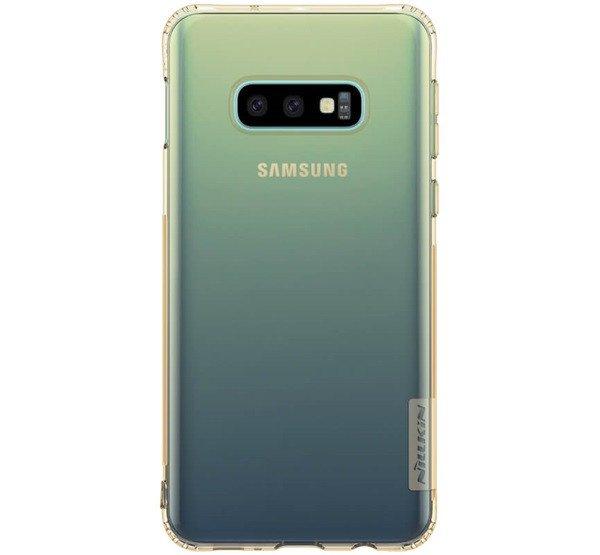 NILLKIN NATURE szilikon telefonvédő (közepesen ütésálló, légpárnás
sarok, 0.6 mm, ultravékony) ARANYBARNA Samsung Galaxy S10e (SM-G970)