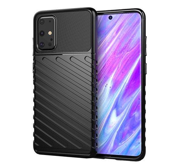 Szilikon telefonvédő (közepesen ütésálló, csíkos, dombor minta) FEKETE
Samsung Galaxy S20 Plus (SM-G985F), Samsung Galaxy S20 Plus 5G (SM-G986)