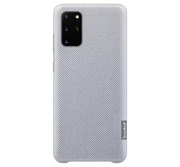 SAMSUNG műanyag telefonvédő (kvadrát textil bevonat) SZÜRKE Samsung Galaxy
S20 Plus (SM-G985F), Samsung Galaxy S20 Plus 5G (SM-G986)