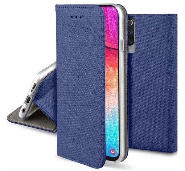 Tok álló, bőr hatású (FLIP, oldalra nyíló, asztali tartó funkció,
rombusz minta) SÖTÉTKÉK Samsung Galaxy S21 Ultra (SM-G998) 5G