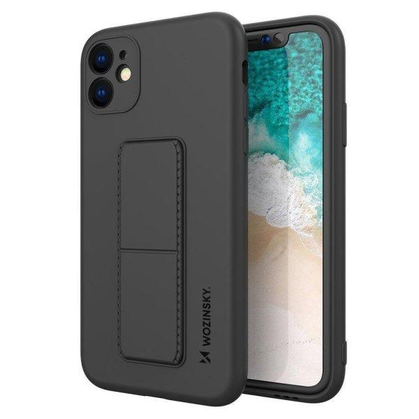 Wozinsky kitámasztható tok Flexible Silicone telefontok Samsung Galaxy A32 4G
fekete
