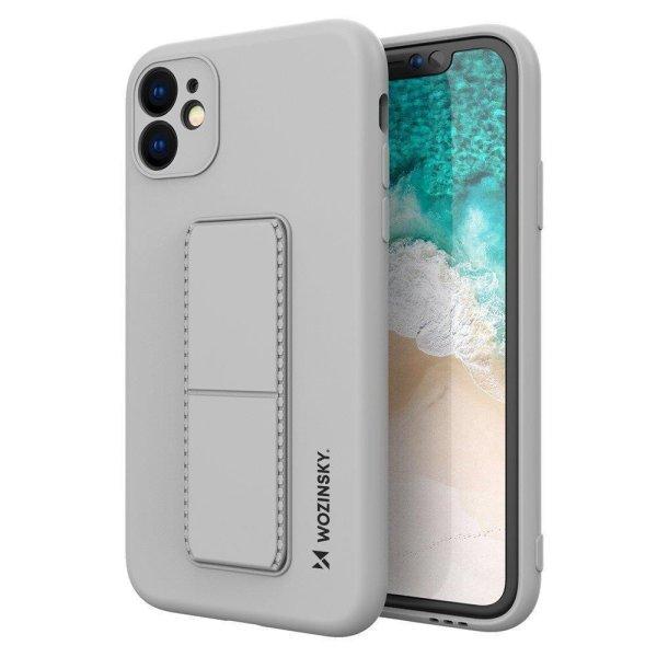 Wozinsky kitámasztható tok Flexible Silicone telefontok Stand Samsung Galaxy
A32 4G szürke