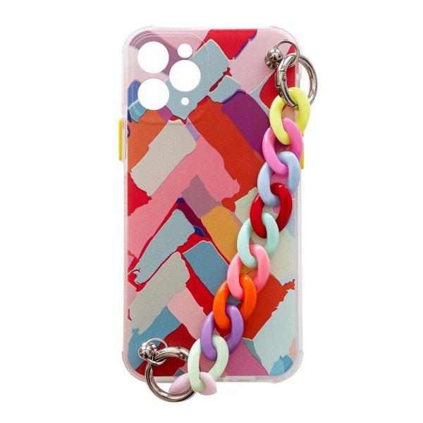 Rugalmas szilikon telefontok színes lánccal Samsung Galaxy A32 4G Multicolour
(3) lánc medáljával