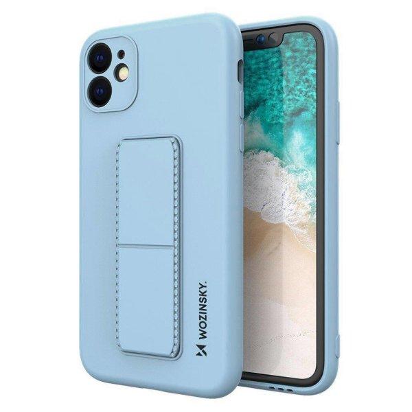 Wozinsky kitámasztható tok Flexible Silicone telefontok Stand Samsung Galaxy
A32 4G világoskék