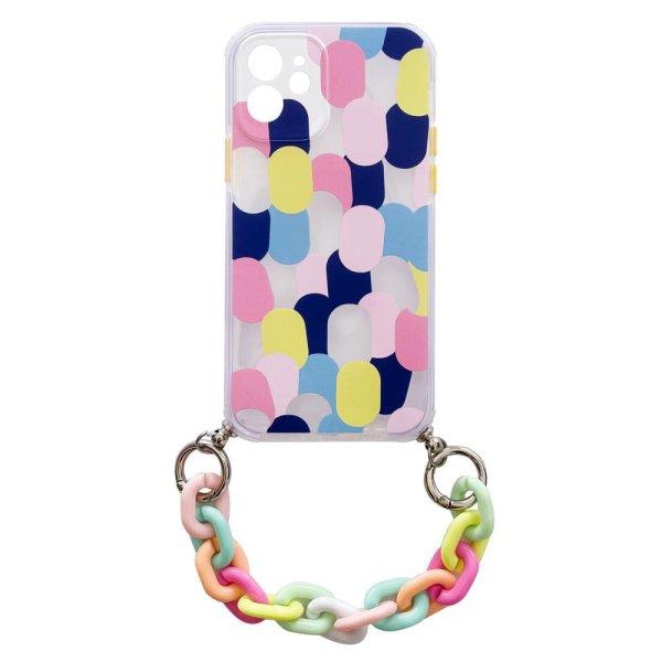 Rugalmas szilikon telefontok színes lánccal Samsung Galaxy S21 ultra 5g
multicolour (1)