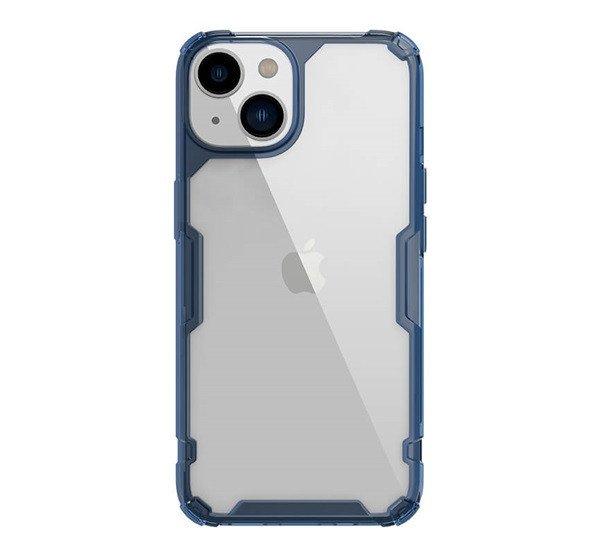 NILLKIN NATURE PRO műanyag telefonvédő (szilikon keret, közepesen
ütésálló, légpárnás sarok) SÖTÉTKÉK Apple iPhone 14 Plus