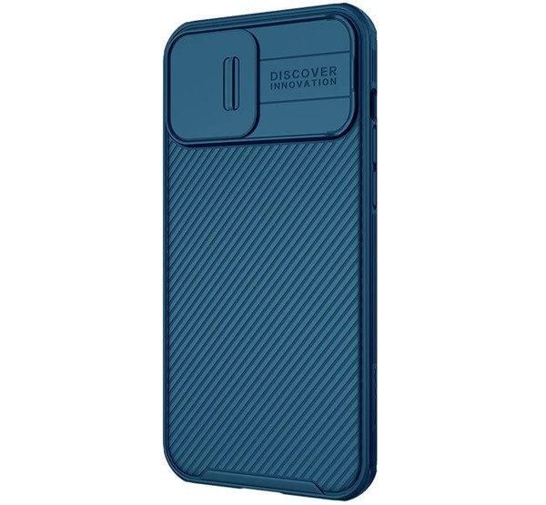 NILLKIN CAMSHIELD PRO műanyag telefonvédő (szilikon keret, közepesen
ütésálló, kamera védelem, csíkos minta) SÖTÉTKÉK Apple iPhone 14 Plus