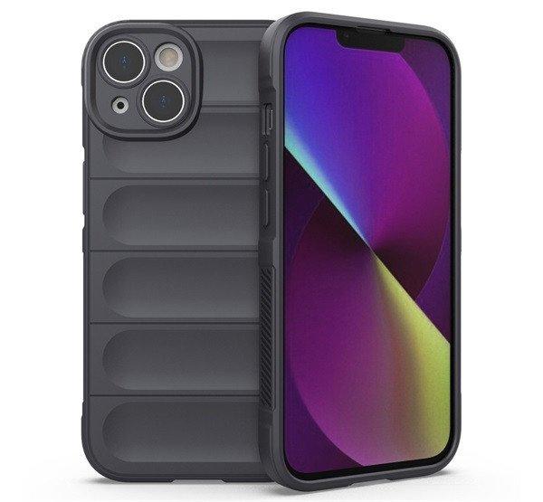 Szilikon telefonvédő (közepesen ütésálló, kamera védelem, 3D minta)
SÖTÉTSZÜRKE Apple iPhone 14 Plus