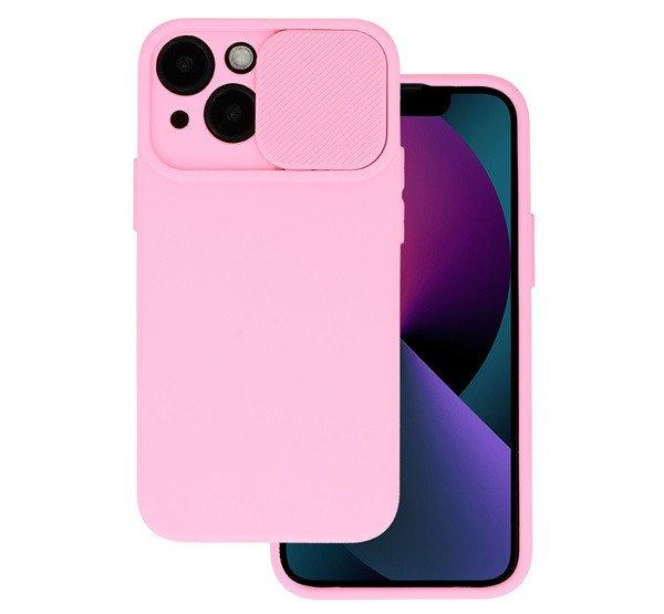 Szilikon telefonvédő (matt, mikrofiber plüss belső, kamera védelem)
RÓZSASZÍN Apple iPhone 14 Plus