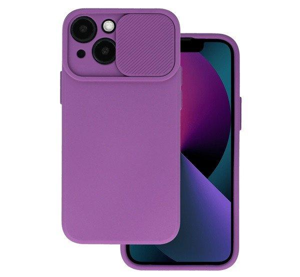Szilikon telefonvédő (matt, mikrofiber plüss belső, kamera védelem) LILA
Apple iPhone 14 Plus