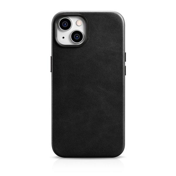 iCarer olajviasz prémium bőr tok iPhone 14 Plus mágneses bőr tok MagSafe
fekete (WMI14220703-BK)
