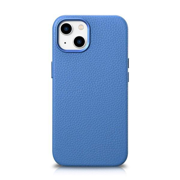 iCarer Litchi prémium bőr tok iPhone 14 Plus mágneses bőr tok MagSafe
világoskék (WMI14220711-LB)