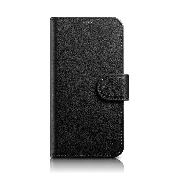 iCarer tárca tok 2in1 tok iPhone 14 Plus bőr Flip Cover Anti-RFID fekete
(WMI14220727-BK)