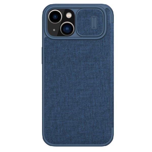Nillkin Qin Qin Cloth Pro Case tok iPhone 14 Plus kamera védő tok Flip Case
kék