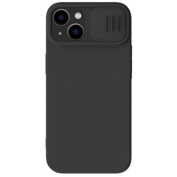 Nillkin CamShield mágneses szilikon tok iPhone 14 Plus mágneses MagSafe tok
kameravédővel fekete