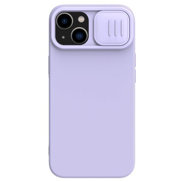 Nillkin CamShield mágneses szilikon tok iPhone 14 Plus mágneses MagSafe tok
kameravédővel lila