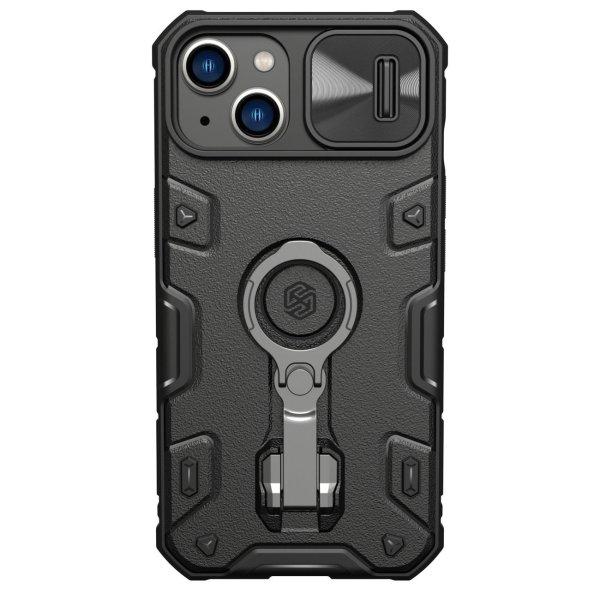 Nillkin CamShield Armor Pro tok iPhone 14 Plus Armor tok kameravédővel
gyűrűs állvánnyal Fekete