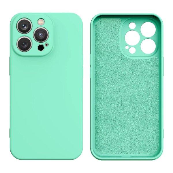 Szilikon tok iPhone 14 Plus szilikon tok menta zöld