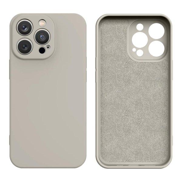 Szilikon tok iPhone 14 Plus szilikon tok bézs színű