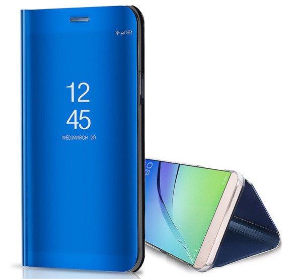 Tok álló (aktív FLIP, oldalra nyíló, asztali tartó funkció, tükrös
felület, Mirror View Case) KÉK Samsung Galaxy A34 5G (SM-A346)