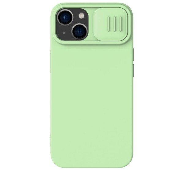 NILLKIN CAMSHIELD SILKY MAGNETIC szilikon telefonvédő (mágneses, plüss
belső, kamera védelem, környezetbarát) ZÖLD Apple iPhone 14 Plus