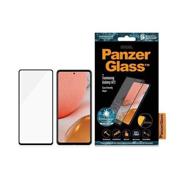 PanzerGlass E2E Microfracture Samsung Galaxy A72 A725 tokbarát antibakteriális
fekete képernyővédő fólia