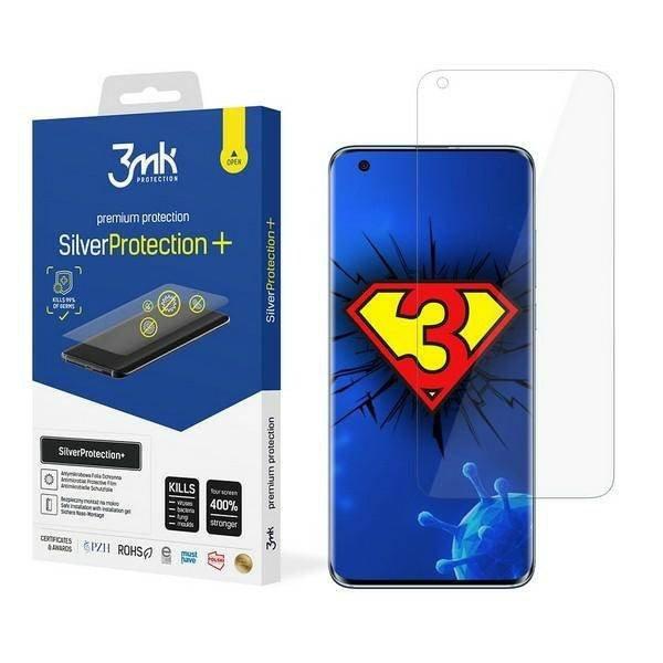 3MK Silver Protect+ Samsung Galaxy M115 M11 nedves felvitelű antimikrobiális
képernyővédő fólia