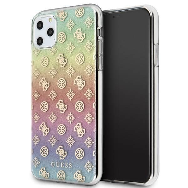 Guess GUHCN65PEOML iPhone 11 Pro Max többszínű irizáló 4G bazsarózsa
keménytok