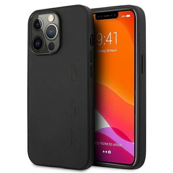 AMG AMHCP13LDOLBK iPhone 13 Pro / 13 6,1" fekete Hot Stamped keménytok