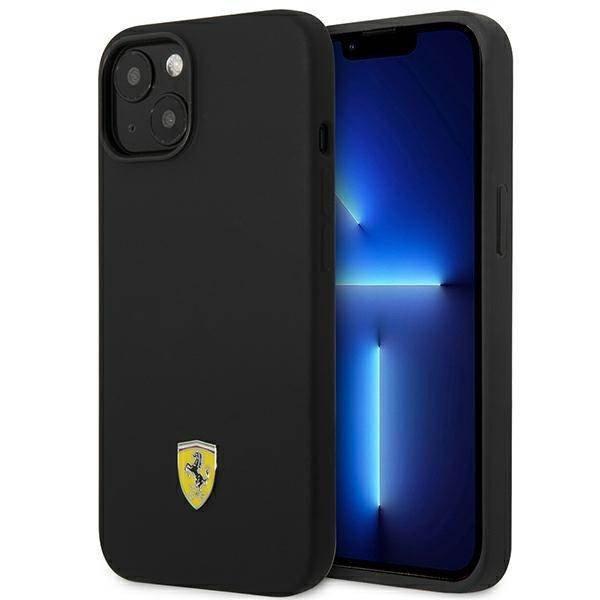 Ferrari FEHCP14MSIBBK iPhone 14 Plus / 15 Plus 6,7" fekete keménytok
szilikon fém logóval