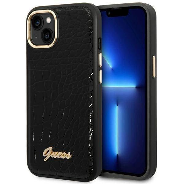 Guess GUHCP14MHGCRHK iPhone 14 Plus / 15 Plus 6.7" fekete keménytok Croco
Collection