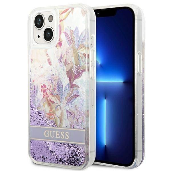 Guess GUHCP14MLFLSU iPhone 14 Plus / 15 Plus 6.7" lila keménytok Flower
Liquid Glitter