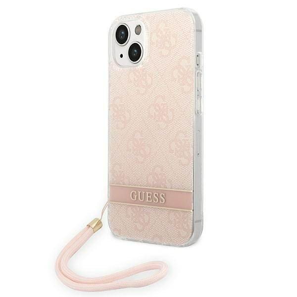 Guess GUOHCP14MH4STP iPhone 14 Plus / 15 Plus 6.7" rózsaszín keménytok
4G nyomtatott pánttal