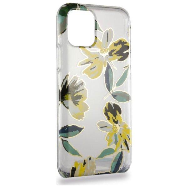 iPhone 11 Pro Max 2019 (6,5") hátlap tok, műanyag tok, virág mintás,
sárga, Devia Perfume Lily