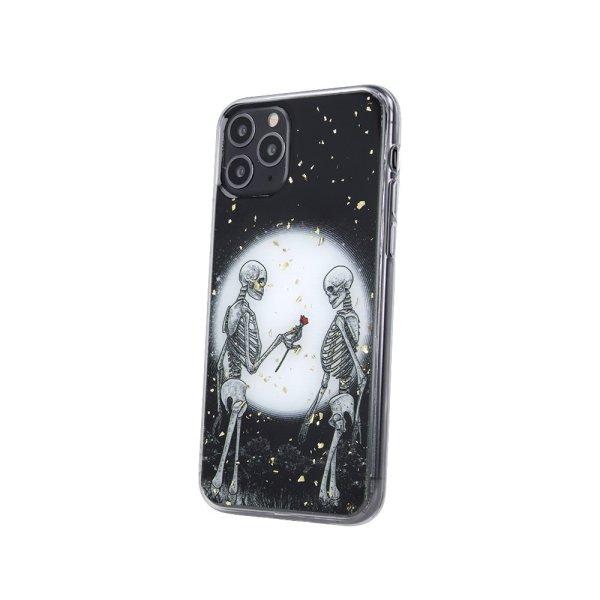 iPhone 13 (6.1") szilikon tok, hátlap tok, TPU tok, fekete, Romantic
Skeletons 2