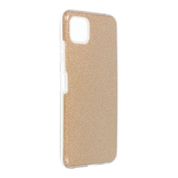 Samsung Galaxy A03s szilikon tok, csillámos, hátlap tok, arany, SM-A037,
Shining