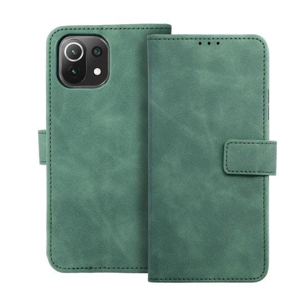 Samsung Galaxy A34 telefon tok, könyvtok, oldalra nyíló tok, mágnesesen
záródó, SM-A346, zöld, Tender Book