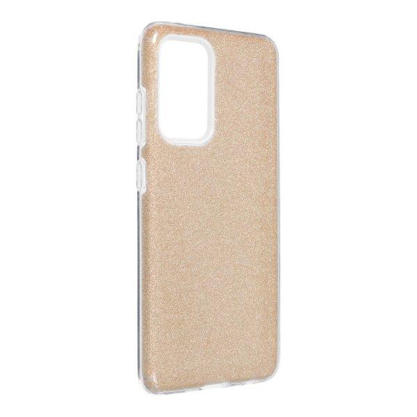 Samsung Galaxy A52 4G / A52 5G / A52S szilikon tok, csillámos, hátlap tok,
SM-A525, arany