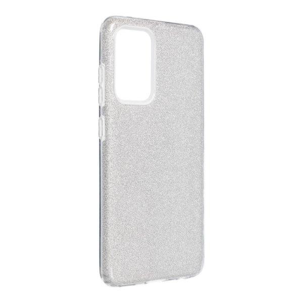 Samsung Galaxy A52 4G / A52 5G / A52S szilikon tok, csillámos, hátlap tok,
SM-A525, ezüst